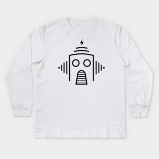 Minimal Caravan Palace Robot Kids Long Sleeve T-Shirt